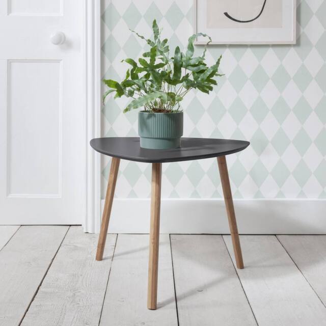 Nöa and Nani Malme Side Table Occasional Large in Storm Grey and Natural Pine - image 1