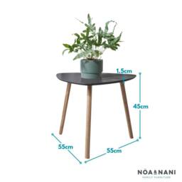 Nöa and Nani Malme Side Table Occasional Large in Storm Grey and Natural Pine - thumbnail 5