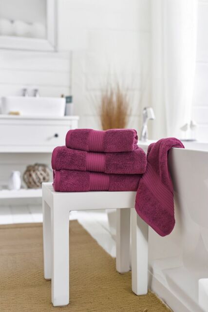 Deyongs Bliss Pima Supersoft Fluffy Cotton 650gsm Towels in Cerise - image 1