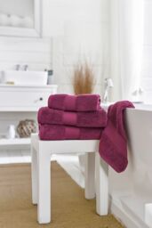 Deyongs Bliss Pima Supersoft Fluffy Cotton 650gsm Towels in Cerise