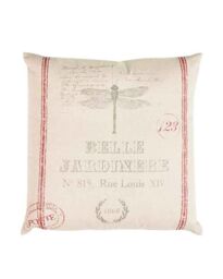Dibor Traditional Belle Jardinere Red Summer Outdoor Garden Cushion L50 x W50cm in Grey - Size: 50 cm x 50 cm - thumbnail 2