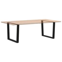 Berkfield Home Dining Table Legs V-Shape 2 pcs Black 100x(72-73.3) cm Steel - thumbnail 8