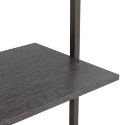 Berkfield Home 4-Tier Leaning Shelf Black 64x35x152.5 cm - thumbnail 6
