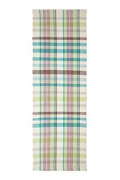 Homescapes Wilson Handwoven Tartan Cotton Hall Runner, 66 x 200 cm - Size: 66 cm x 200 cm - thumbnail 2