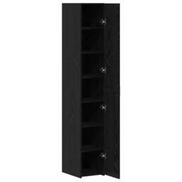 Berkfield Home Highboard Black Oak 30x42.5x185 cm Engineered Wood - thumbnail 5