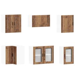 Berkfield Home 11 Piece Kitchen Cabinet Set Porto Old Wood Engineered Wood in Brown - thumbnail 5