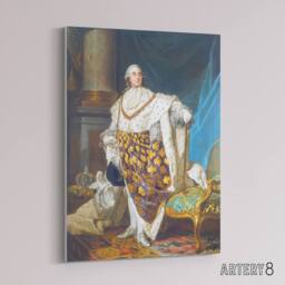 "Artery8 Duplessis King Louis XVI Royal Portrait Canvas Wall Art Print - Size: W18"" x H24""" - thumbnail 2
