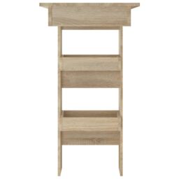 Berkfield Home Wall Bar Table Sonoma Oak 102x45x103.5 cm Engineered Wood in Brown - thumbnail 4