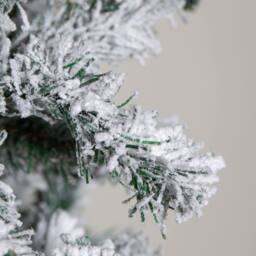 Samuel Alexander 8ft Double Door Snow Flocked Christmas Tree Arch with 2000 Tips in Green - thumbnail 8