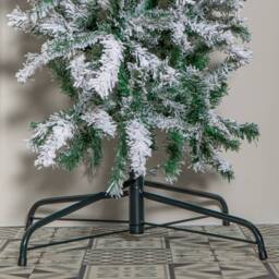 Samuel Alexander 8ft Double Door Snow Flocked Christmas Tree Arch with 2000 Tips in Green - thumbnail 5