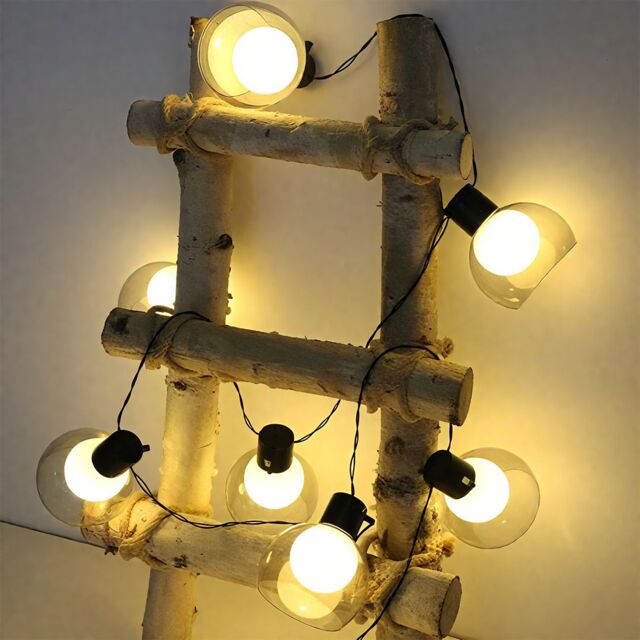 Bright Zeal 10-Ball Timer String Lights, Atmosphere Decorative Lights in Black - image 1