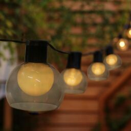 Bright Zeal 10-Ball Timer String Lights, Atmosphere Decorative Lights in Black - thumbnail 6