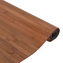 Berkfield Home Rug Rectangular Brown 100x300 cm Bamboo - Size: Medium - thumbnail 4