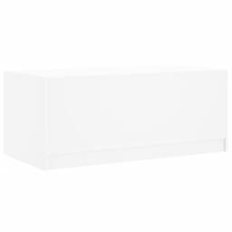 Berkfield Home Modern Coffee Table with Glass Doors White 102x50x42 cm - Size: 102 x 50 x 42 cm - thumbnail 8