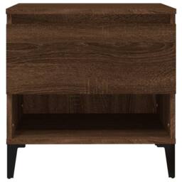 Berkfield Home Side Tables 2 pcs Brown Oak 50x46x50 cm Engineered Wood - Size: 50 x 46 x 50 cm - thumbnail 7