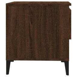 Berkfield Home Side Tables 2 pcs Brown Oak 50x46x50 cm Engineered Wood - Size: 50 x 46 x 50 cm - thumbnail 9
