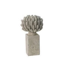 Minster Decorative Garden Flower Ornament - Resin - L12 x W12 x H21 cm in Grey - Size: 1 Pack