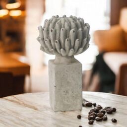 Minster Decorative Garden Flower Ornament - Resin - L12 x W12 x H21 cm in Grey - Size: 1 Pack - thumbnail 2