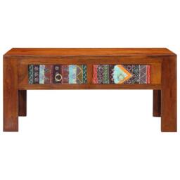 Berkfield Home Coffee Table 90x50x40 cm Solid Wood Acacia in Brown - Size: 90 x 50 x 40 cm - thumbnail 1