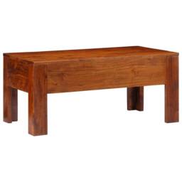 Berkfield Home Coffee Table 90x50x40 cm Solid Wood Acacia in Brown - Size: 90 x 50 x 40 cm - thumbnail 4