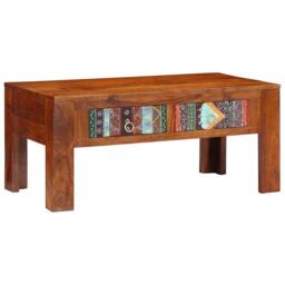 Berkfield Home Coffee Table 90x50x40 cm Solid Wood Acacia in Brown - Size: 90 x 50 x 40 cm - thumbnail 2