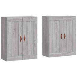 Berkfield Home Wall Mounted Cabinets 2 pcs Grey Sonoma Engineered Wood - thumbnail 3