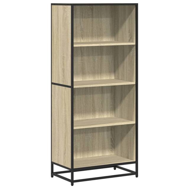 Berkfield Home Bookcase Sonoma Oak 60x35x139 cm Engineered Wood in Brown - Size: 60 x 35 x 139 cm - image 1