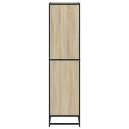 Berkfield Home Bookcase Sonoma Oak 60x35x139 cm Engineered Wood in Brown - Size: 60 x 35 x 139 cm - thumbnail 5