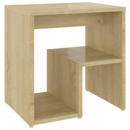 Berkfield Home Bed Cabinets 2 pcs Sonoma Oak 40x30x40 cm Engineered Wood in Light Tan - Size: 40 x 30 x 40 cm - thumbnail 3