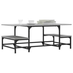 Berkfield Home Decorative Coffee Table Grey Sonoma 100x50.5x40 cm Engineered Wood - thumbnail 1