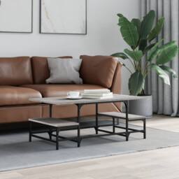 Berkfield Home Decorative Coffee Table Grey Sonoma 100x50.5x40 cm Engineered Wood - thumbnail 2