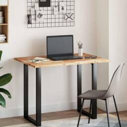 Berkfield Home Versatile Desk Top Oil Finished 100x70x2 cm Solid Wood Acacia in Brown - Size: 100 x 70 x 2 cm - thumbnail 3