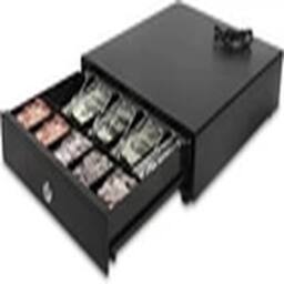 EONLION Cash Register Drawer with 4 Bill 5 Coin Tray, Key Lockable in Black - thumbnail 3