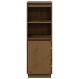 Berkfield Home Highboard Honey Brown 37x34x110 cm Solid Wood Pine - Size: 37 x 34 x 110 cm - thumbnail 4