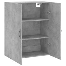 Berkfield Home Wall Mounted Cabinet Concrete Grey 69.5x34x90 cm Engineered Wood - thumbnail 6