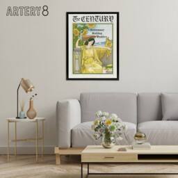 "Artery8 Louis Rhead The Century Midsummer Holiday Cover Framed Canvas Art in Yellow - Size: W12"" x H16""" - thumbnail 3