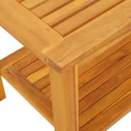 Berkfield Home Coffee Table 90x50x45 cm Solid Acacia Wood in Brown - Size: 90 x 50 x 45 cm - thumbnail 8