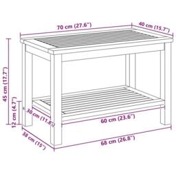 Berkfield Home Coffee Table 90x50x45 cm Solid Acacia Wood in Brown - Size: 90 x 50 x 45 cm - thumbnail 9