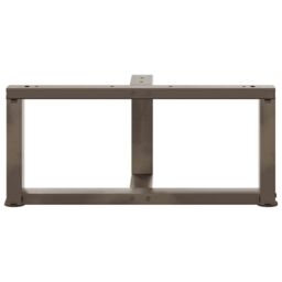 Berkfield Home Coffee Table Legs T-Shaped¬†2 pcs Natural Steel 70x25x(30-31) cm Steel in Black - thumbnail 6