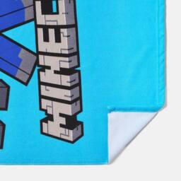 OHS Kids Minecraft Beach Bath Towel Absorbent Quick Dry Microfibre in Blue - thumbnail 3