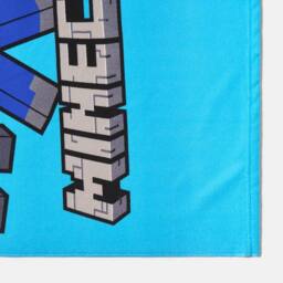 OHS Kids Minecraft Beach Bath Towel Absorbent Quick Dry Microfibre in Blue - thumbnail 2