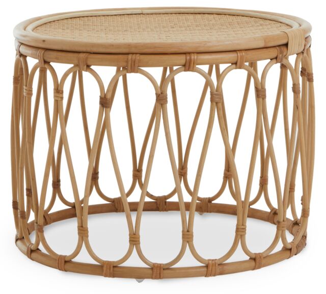 Orsina Natural Rattan Table, Decorative Frame Garden Furniture, Elegant Open Weave Garden Table - image 1