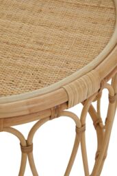 Orsina Natural Rattan Table, Decorative Frame Garden Furniture, Elegant Open Weave Garden Table - thumbnail 6