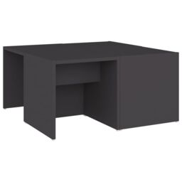 Berkfield Home Coffee Tables 4 pcs Grey 33x33x33 cm Engineered Wood - Size: 33 x 33 x 33 cm - thumbnail 2