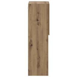 Berkfield Home TV Cabinet with LED Lights Artisian Oak 30.5x30x102 cm in Brown - thumbnail 8