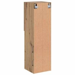 Berkfield Home TV Cabinet with LED Lights Artisian Oak 30.5x30x102 cm in Brown - thumbnail 9
