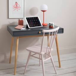 Nöa and Nani Frank Desk in Dark Grey and Natural Pine - thumbnail 1