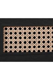 Julian Bowen Sydney Rattan Print 3 Drawer Chest in Black - thumbnail 7