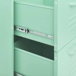 Berkfield Home Drawer Cabinet Mint 80x35x101.5 cm Steel - thumbnail 8