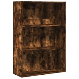 Berkfield Home Bookcase Smoked Oak 80x30x114 cm Engineered Wood in Brown - Size: 80 x 30 x 114 cm - thumbnail 2